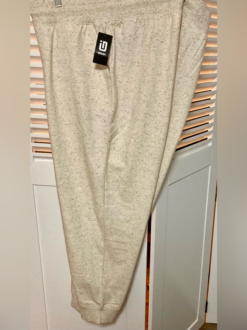 Ideology Speckled Cream Drawstring Joggers - Picture 8 of 9